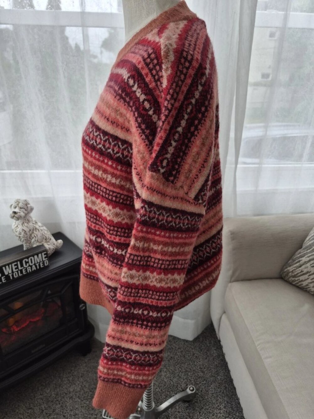 NWT $54 American Eagle womens xs ski sweater knit Whoa so Soft crew neck - Picture 3 of 7